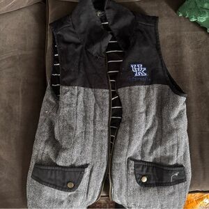 Kentucky Women's Black and Gray Vest